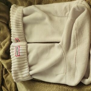 Hunter White socks Rain boots size M